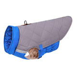 Maxbell Warm Dog Clothes Dog Vest for Pet Supplies Autumn Cold Weather Gray Blue