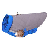 Maxbell Warm Dog Clothes Dog Vest for Pet Supplies Autumn Cold Weather Gray Blue