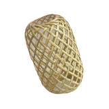 Maxbell Classic Handwoven Bamboo Lamp Shade Ceiling Light Cover for Dorm Bedroom