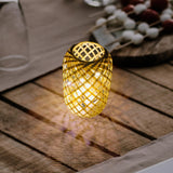 Maxbell Classic Handwoven Bamboo Lamp Shade Ceiling Light Cover for Dorm Bedroom