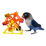 Maxbell Bird Foraging Toys Windmill Toy Parrot Feeder Rotate for Cockatiel Parakeets