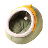 Maxbell Cat Sleeping Bed Cave with Removable Washable Cushioned Pillow Comfortable M