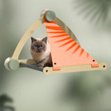 Maxbell Cat Window Perch Washable Sturdy Space Saving for Climbing Bedroom Sleeping Orange