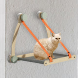 Maxbell Cat Window Perch Washable Sturdy Space Saving for Climbing Bedroom Sleeping Orange