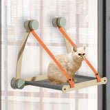 Maxbell Cat Window Perch Washable Sturdy Space Saving for Climbing Bedroom Sleeping Orange