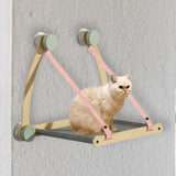 Maxbell Cat Window Perch Washable Sturdy Space Saving for Climbing Bedroom Sleeping Pink