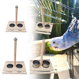 Maxbell Bird Feeding Dish Cups Swing Birds Seed Cup Bird Toys Parakeets Budgie S A