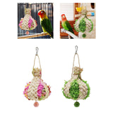 Maxbell Parrot Shredder Toy Lightweight Bird Chewing Toy Macaws Training Toy Pink