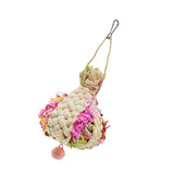 Maxbell Parrot Shredder Toy Lightweight Bird Chewing Toy Macaws Training Toy Pink