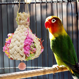 Maxbell Parrot Shredder Toy Lightweight Bird Chewing Toy Macaws Training Toy Pink