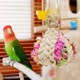 Maxbell Parrot Shredder Toy Lightweight Bird Chewing Toy Macaws Training Toy Pink