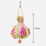 Maxbell Parrot Shredder Toy Lightweight Bird Chewing Toy Macaws Training Toy Pink