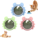 Maxbell 3Pcs Chew Cat Toy Licking Exercise Tease Cat Treats Playing Catnip Ball Toys