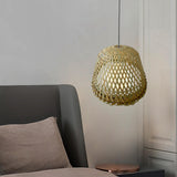 Maxbell Bamboo Lamp Shade Handwoven Ceiling Fixtures for Teahouse Home Ornament