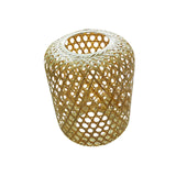 Maxbell Weaving Bamboo Lamp Shade Lantern Art Crafts for Kitchen Tea Decor 25cmx30cm