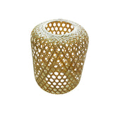Maxbell Weaving Bamboo Lamp Shade Lantern Art Crafts for Kitchen Tea Decor 25cmx30cm