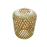 Maxbell Weaving Bamboo Lamp Shade Lantern Art Crafts for Kitchen Tea Decor 25cmx30cm