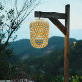 Maxbell Weaving Bamboo Lamp Shade Lantern Art Crafts for Kitchen Tea Decor 25cmx30cm