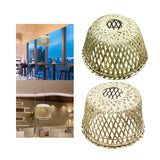 Maxbell Retro Style Bamboo Weave Hanging Lamp Shade Handmade Decor A