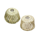 Maxbell Retro Style Bamboo Weave Hanging Lamp Shade Handmade Decor A