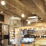 Maxbell Retro Style Bamboo Weave Hanging Lamp Shade Handmade Decor A