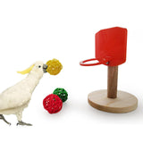 Maxbell Bird Training Basketball Toys Parrot Intelligence Toy Parrot Birds Toys