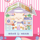 Maxbell Cat House Scratcher Kittens Furniture Protector Bed Cardboard Pet Milk Tea