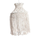 Maxbell Macrame Tassel Lamp Shade Pendant Light Cover Hand Woven for Nursery Party