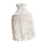 Maxbell Macrame Tassel Lamp Shade Pendant Light Cover Hand Woven for Nursery Party