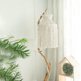 Maxbell Macrame Tassel Lamp Shade Pendant Light Cover Hand Woven for Nursery Party