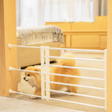 Maxbell Portable Retractable Pet Dog Gate Protection Child Patio Garden House Height 36cm