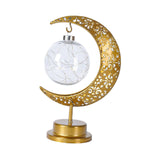 Maxbell Iron Eid Moon Light Ramadan Mubarak Decorations for Home Window Office Light