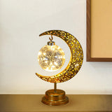Maxbell Iron Eid Moon Light Ramadan Mubarak Decorations for Home Window Office Light