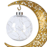 Maxbell Iron Eid Moon Light Ramadan Mubarak Decorations for Home Window Office Light