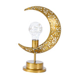 Maxbell Iron Eid Moon Light Ramadan Mubarak Decorations for Home Window Office Bulb