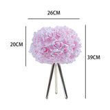 Maxbell Flower Table Light Lampshade Night Light for Kitchen Reading Room Bedroom pink