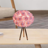 Maxbell Flower Table Light Lampshade Night Light for Kitchen Reading Room Bedroom pink