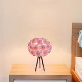 Maxbell Flower Table Light Lampshade Night Light for Kitchen Reading Room Bedroom pink