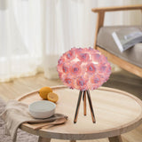 Maxbell Flower Table Light Lampshade Night Light for Kitchen Reading Room Bedroom pink