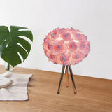 Maxbell Flower Table Light Lampshade Night Light for Kitchen Reading Room Bedroom pink