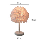 Maxbell Desk Light LED Night Light Bedside Table Lamp for Bedroom Living Room Pink