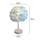 Maxbell Desk Light LED Night Light Bedside Table Lamp for Bedroom Living Room Blue