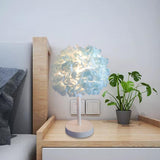 Maxbell Desk Light LED Night Light Bedside Table Lamp for Bedroom Living Room Blue