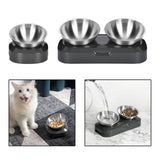 Maxbell Dog Bowls with Gray Base Durable Eating Easy Cleaning Food Bowl for Rabbit Single Bowl
