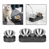 Maxbell Dog Bowls with Gray Base Durable Eating Easy Cleaning Food Bowl for Rabbit Single Bowl