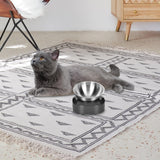 Maxbell Dog Bowls with Gray Base Durable Eating Easy Cleaning Food Bowl for Rabbit Single Bowl