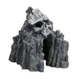 Maxbell Aquatic Skull Mountain Decor Aquarium Cave Ornament Stone Landscape Reptile