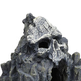 Maxbell Aquatic Skull Mountain Decor Aquarium Cave Ornament Stone Landscape Reptile