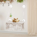 Maxbell Cat Hammock Playing Boho Handwoven Tapestry Swing Bed Wall Hanging Kitten