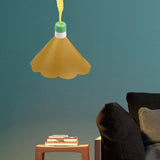 Maxbell Lamp Shade Hanging Light Cover Ornament Detachable for Floor Pendant Light Yellow